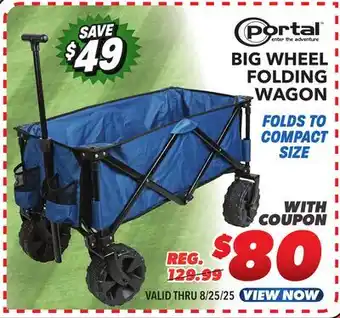 Big 5 Portal Big Wheel Folding Wagon offer