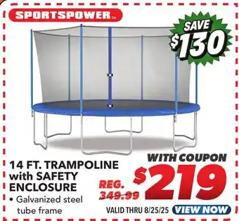 Big 5 Sportspower 14' Trampoline with Safety Enclosure offer