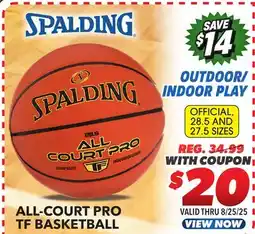 Big 5 Spalding All Court Pro TF Basketball offer