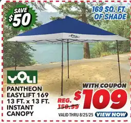 Big 5 Yoli Pantheon EasyLift 169 13'x13' Instant Canopy offer