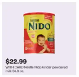 CVS Nestlé Nido kinder powdered milk 56.3 oz offer