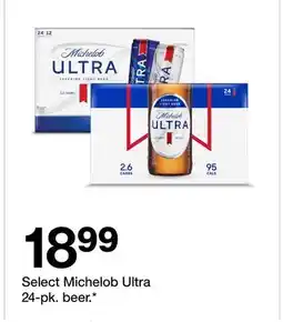 Target Select Michelob Ultra 24-pk. beer offer