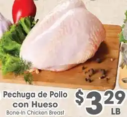 Arteagas Food Center Bone-In Chicken Breast offer