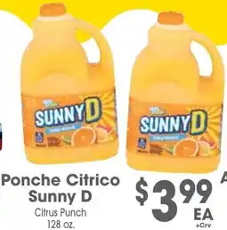 Arteagas Food Center Ponche Citrico Sunny D offer