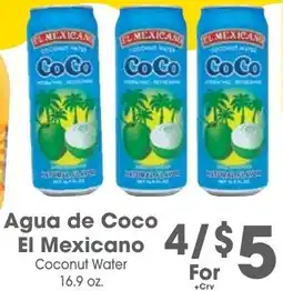 Arteagas Food Center Agua de Coco El Mexicano offer