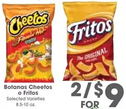Arteagas Food Center Botanas Cheetos o Fritos offer