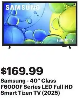 Best Buy Samsung-40" Class LED Full HD Smart Tizen TV offer