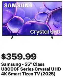 Best Buy Samsung-55" Class Crystal UHD 4K Smart Tizen TV offer