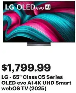 Best Buy LG-65" Class C5 Series OLED evo AI 4K UHD Smart webOS TV offer