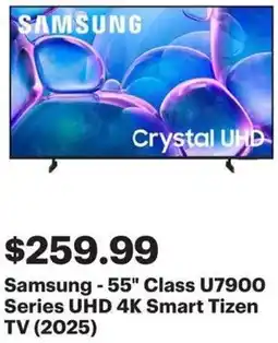 Best Buy Samsung - 55" Class UHD 4K Smart Tizen TV (2025) offer