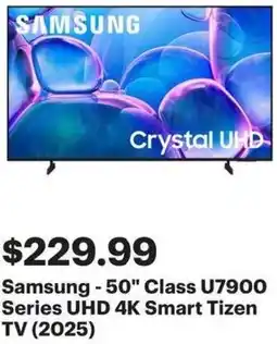 Best Buy Samsung - 50" Class U7900 Series UHD 4K Smart Tizen TV offer