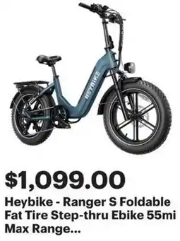 Best Buy Heybike - Ranger S Foldable Fat Tire Step offer
