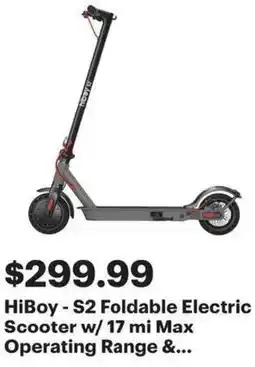 Best Buy HiBoy - S2 Foldable Electric Scooter offer