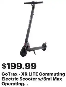 Best Buy GoTrax - XR LITE Commuting Electric Scooter offer
