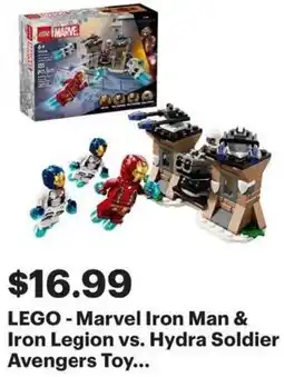 Best Buy LEGO - Marvel Iron Man & Iron Legion vs. Hydra Soldier Avengers Toy offer