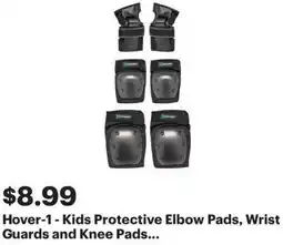Best Buy Hover-1 - Kids Protective Elbow Pads, Wrist Guards and Knee Pads offer