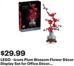 Best Buy LEGO - Icons Plum Blossom Flower Décor Display Set offer