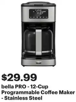 Best Buy bella PRO-12-Cup Programmable Coffee Maker offer