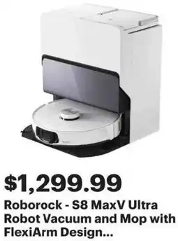 Best Buy Roborock-S8 MaxV Ultra Robot Vacuum and Mop offer