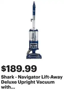 Best Buy Shark - Navigator Lift-Away Deluxe Upright Vacuum offer