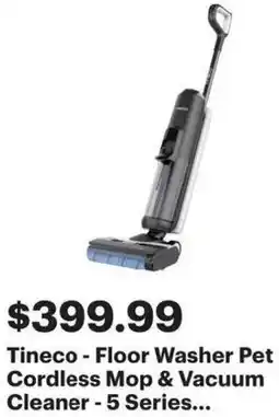 Best Buy Tineco - Floor Washer Pet Cordless Mop & Vacuum Cleaner offer