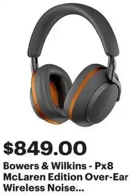 Best Buy Bowers & Wilkins - Px8 McLaren Edition Over-Ear Wireless Noise offer