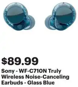 Best Buy Sony - Wireless Noise-Canceling Earbuds offer