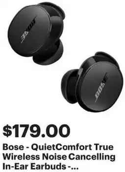 Best Buy Bose Wireless Noise Cancelling In-Ear Earbuds offer