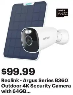 Best Buy Reolink - Outdoor 4K Security Camera offer