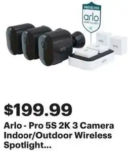 Best Buy Arlo - Pro 5S 2K Wireless Spotlight offer