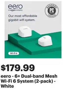 Best Buy eero - 6+ Dual-band Mesh Wi-Fi 6 System offer