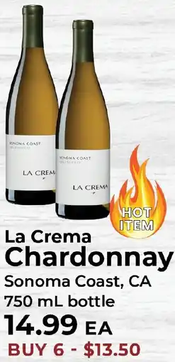 Sunset Foods La Crema Chardonnay offer