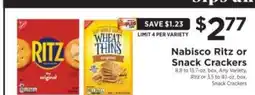 ShopRite Nabisco Ritz or Snack Crackers offer