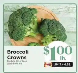 ShopRite Broccoli Crowns offer