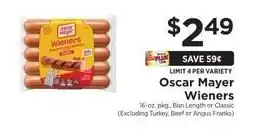 ShopRite Oscar Mayer Wieners offer