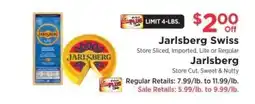 ShopRite Jarlsberg Swiss offer