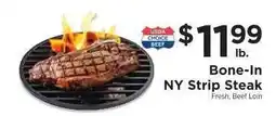 ShopRite Bone-in NY Strip Steak offer