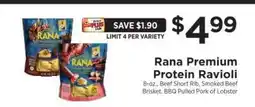ShopRite Rana Premium Protein Ravioli offer