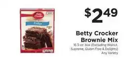 ShopRite Betty Crocker Brownie Mix offer