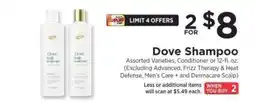 ShopRite Dove Shampoo offer