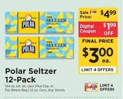 ShopRite Polar Seltzer 12-Pack offer
