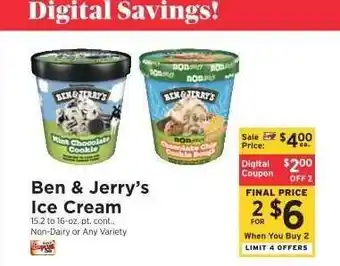 ShopRite Ben & Jerry's Ice Cream offer