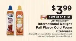 ShopRite International Delight Fall Flavor Cold Foam Creamers offer