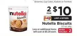 ShopRite Nutella Biscuits offer
