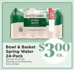 ShopRite Bowl & Basket Spring Water 24-Pack offer