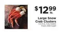 ShopRite Large Snow Crab Clusters offer