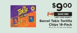 ShopRite Barcel Takis Tortilla Chips 18-Pack offer