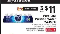 ShopRite Pure Life Purified Water 24-Pack offer