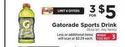 ShopRite Gatorade Sports Drink offer