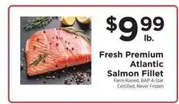ShopRite Fresh Premium Atlantic Salmon Fillet offer